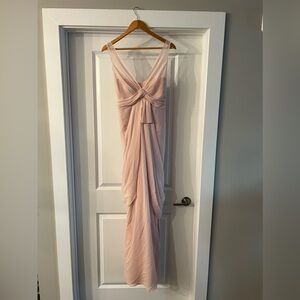 White by Vera Wang sheer formal dress. Size 2. Color: Blush